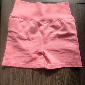 Amazon Pink High-Rise Bike Shorts